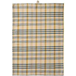 Hovedbilde IB Laursen Kj&oslash;kkenh&aring;ndkle Mikkel Natur m/bl&aring; og sennepsgule striper