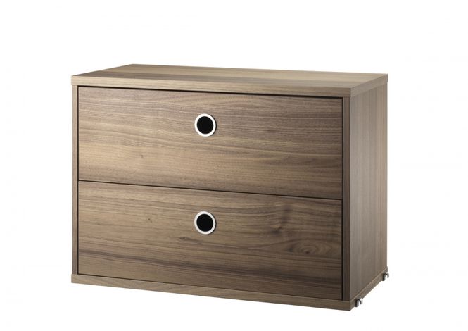 Hovedbilde String Skap Med Skuffer 58x30 Valnøtt