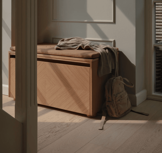 Umage Hideaway Oppbevaringsbenk Oak Grid/ Sugar Brown