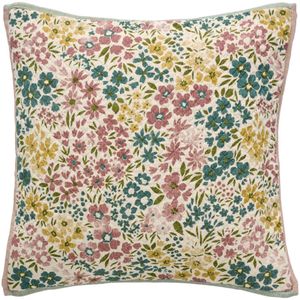 Hovedbilde Ib Laursen Pute Vigga Rosa/Gul/Gr&oslash;nn